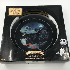 The Nightmare Before Christmas 10th anniversary commemorative plate
